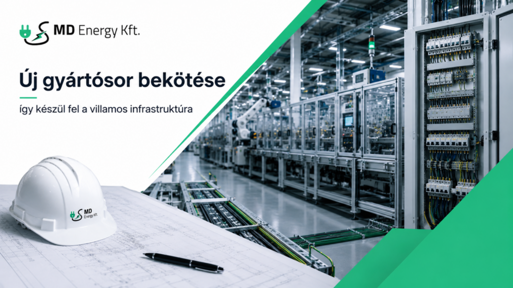 Új gyártósor bekötése: hogyan készül fel rá a villamos infrastruktúra?
